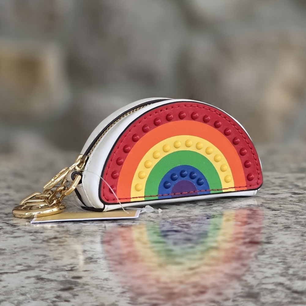 Michael Kors Rainbow Small Coin Purse Wallet - Picture 1 of 8